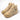 Desert tan 6in trekking boots, lace-up with padded collar and rugged rubber outsole.