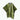 Emergency poncho, olive green with hood and reflective silver interior