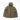 Tan hooded rain shell jacket with full zipper and adjustable hood