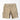 Cargo shorts, khaki beige with flap cargo pockets and button waist