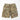 Camouflage cargo short pants with button fly and front flap pockets