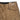 Coyote tactical pants waistband close-up with button, belt loops, and interior label