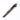 Tactical bolt action pen with gun metal body, black grip, and keyring.