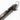 Gun metal tactical bolt action pen with black grip and metal keyring.