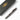 Gun metal tactical bolt action pen with black accents and keyring.