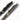 Tactical glassbreaker pen pair, black and gunmetal, with carry clips and textured grip