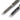 Pair of tactical glassbreaker pens with pointed tips, gun metal and black colors
