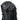 Minor backpack, black, back view with zip panel and padded shoulder straps