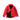 Red softshell jacket with hood, full zip, and zip pockets on chest and sleeves.