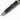 Black tactical glassbreaker pen with pointed tip and UZI logo near center