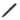Tactical aluminum defender pen, black with knurled grip and lanyard hole at clip