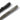 UZI tactical defender pens close-up in black and gun metal with ribbed grip
