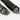 Tactical defender pen endcaps in black and gun metal with textured grip