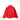 Red high-collar zip jacket with elastic cuffs and drawstring hem