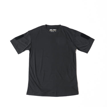 Quick-dry tactical T-shirt, black front view
