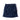 Dark blue denim tactical skirt with wide waistband and front pockets