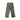 Olive green ripstop cargo pants with multiple flap pockets and drawstring cuffs.