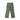 Olive green ripstop cargo pants with seam details and side cargo pockets.