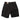 Cargo shorts, black with large side pockets and button waist