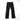 Black combat pants with cargo pockets and drawcord hem tabs