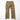Tan combat pants with cargo pockets and drawcord hem tabs