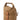 Tan nylon bag with wide carry handle, top strap, and side attachment loops
