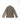 Combat shirt front and back view, long sleeves, stand collar, olive-brown color