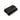 Single magazine pouch in black textured leather, open sleeve with rounded end