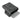 Black single magazine pouch with open top and molded polymer body, belt-loop side
