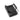 Black single magazine pouch front view with belt loop, molded polymer retention hardware