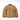 Coyote puffer down jacket with full-zip front and stand collar