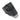 Black polymer handgun holster with textured front panel and retention screws
