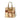 Tote bag with desert camo print, tan handles, and front patch pocket