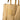 Tote bag front patch pocket with speckled fabric, tan canvas and webbing straps.