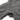 Dark gray fleece jacket side view with zippered pocket opening