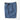 Blue PCS shorts with patch pocket and elastic waistband, black logo strap