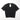 Black crew-neck T-shirt with RTB label tag on back neck