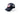 Black trucker cap with front logo patch and black mesh side panels