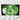 Close-up of white T-shirt front graphic with neon-green “Night Vision” oval image