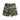 Woodland camouflage BDU cargo shorts with multiple cargo pockets and belt loops