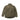 Olive green fleece jacket with full zip, stand collar, and two zip front pockets.