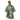 Waterproof ripstop poncho with attached hood, woodland camouflage, snap-front.