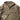 Tan camo fleece jacket front, full-length zipper, chest pockets and hood lining.
