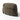 Utility pouch in olive-brown with front webbing panel and side zipper
