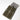 Padded laptop sleeve in olive with grippy hook-and-loop panels and dark open flap.