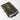 Padded laptop sleeve in olive with hook-and-loop grip pads and open top view.