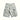 Gray digital camouflage ripstop shorts with cargo pockets and belt loops