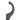 Castle nut wrench hooked jaw close-up, curved dark gray ends