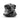Black all-weather neck gaiter with abstract swirl graphic and Pentagon logo print