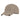 Beige mesh baseball cap with front logo and black underbrim
